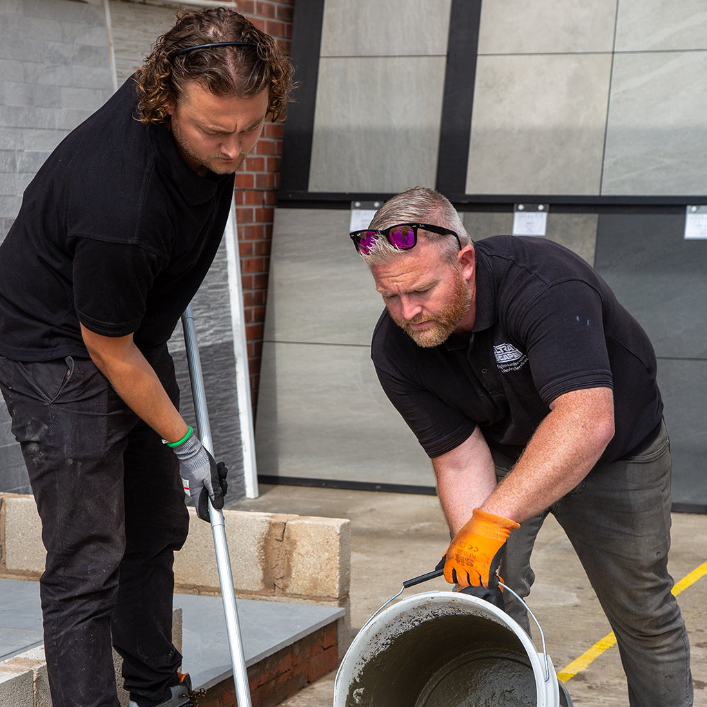 Choosing the right grout colour for your porcelain paving project