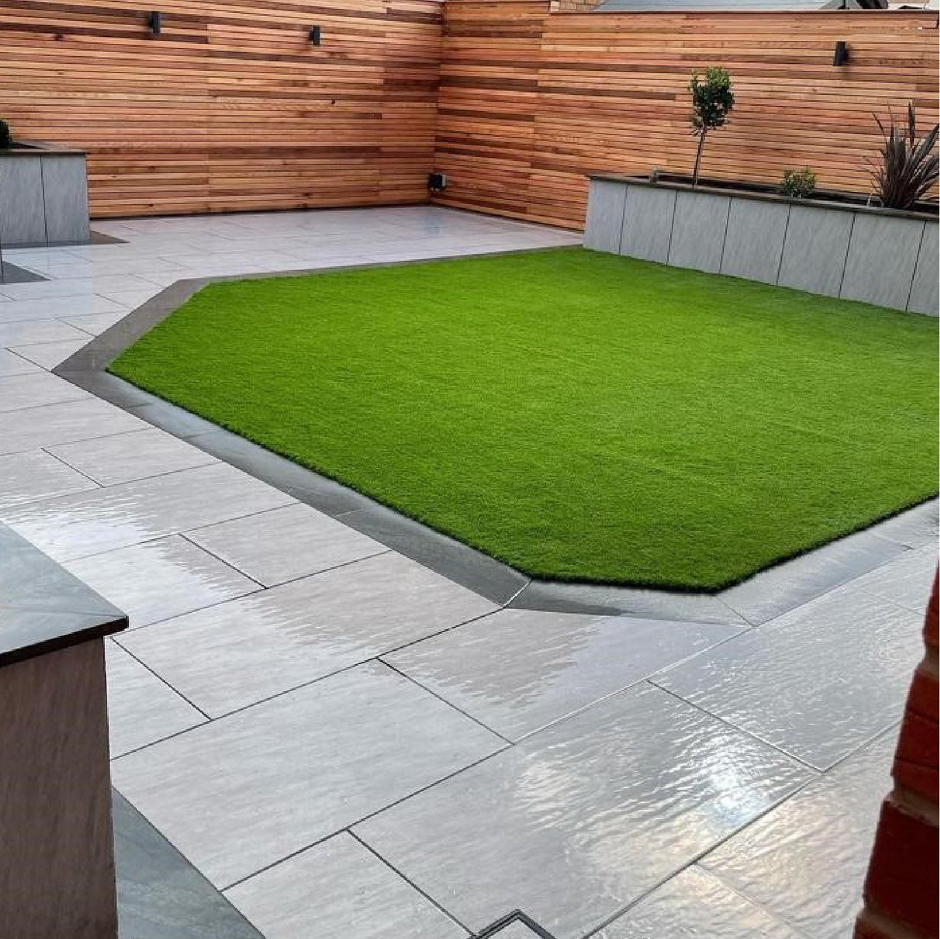 Wembley Artificial Grass from Select Living Group garden scene.