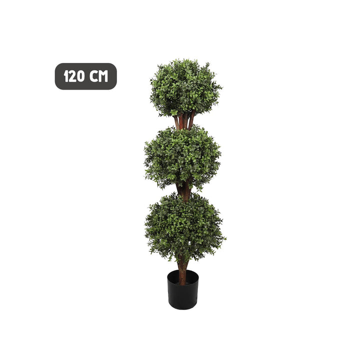 Artificial Buxus Triple Ball Tree