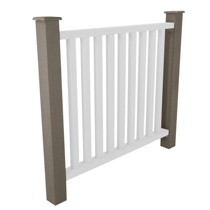 Composite balustrade post, coffee