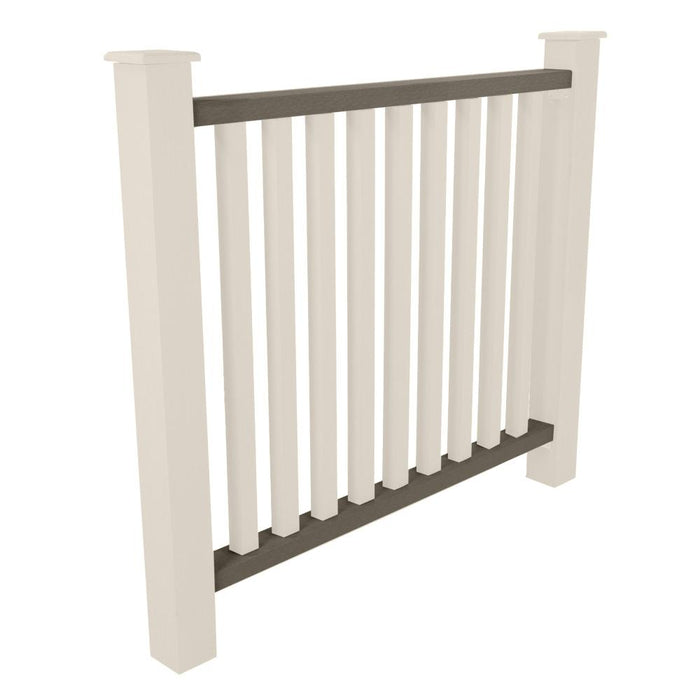 Composite balustrade rails, coffee
