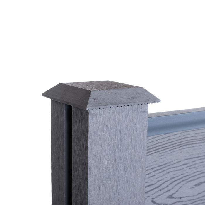Composite fencing post cap