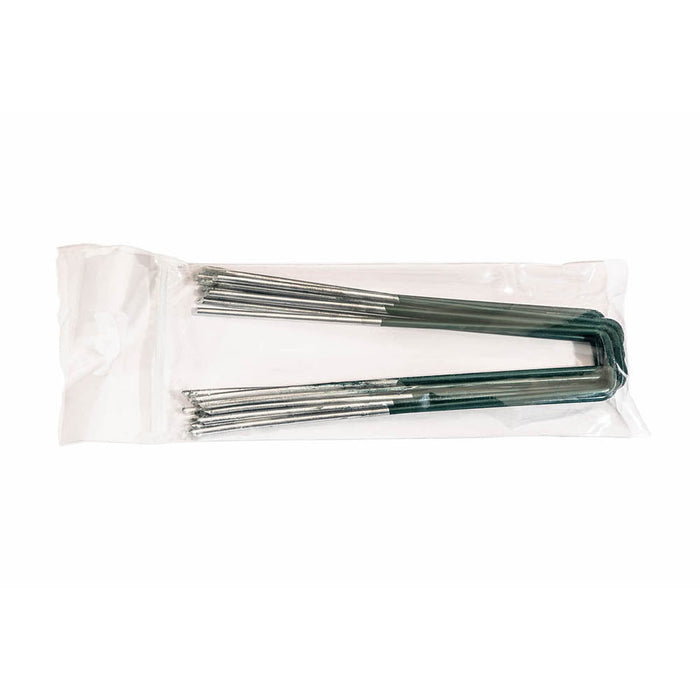 artificial grass fixing pins green
