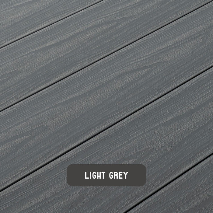 Light Grey Premium Decking Boards | 3600mm x 140mm x 23mm