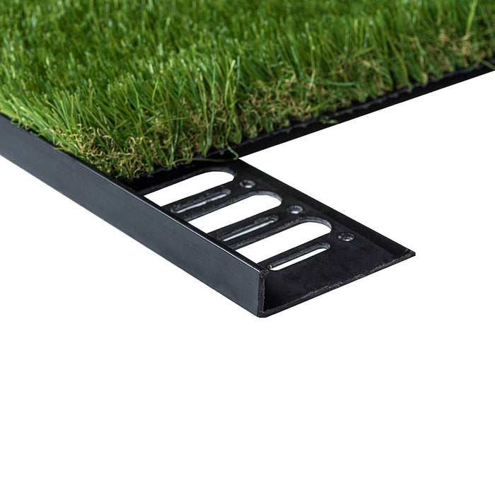 artificial grass plastic edging, black