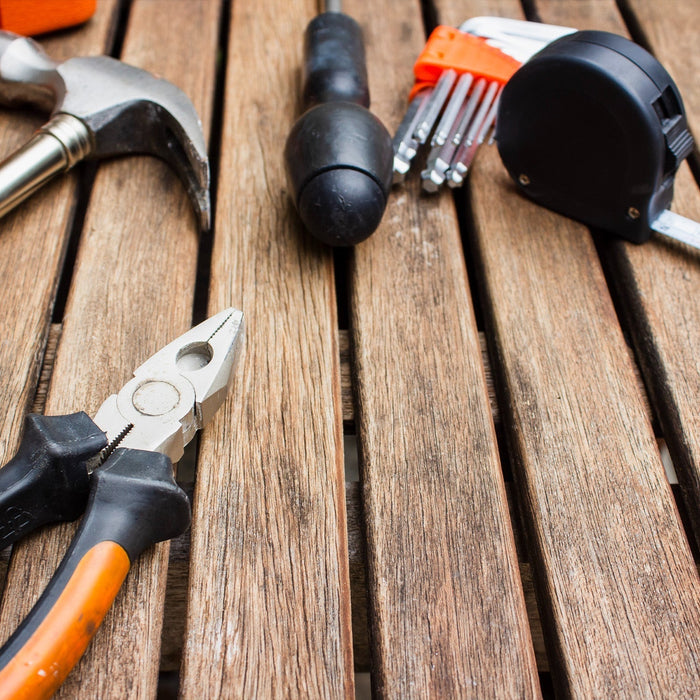 installer tools on decking