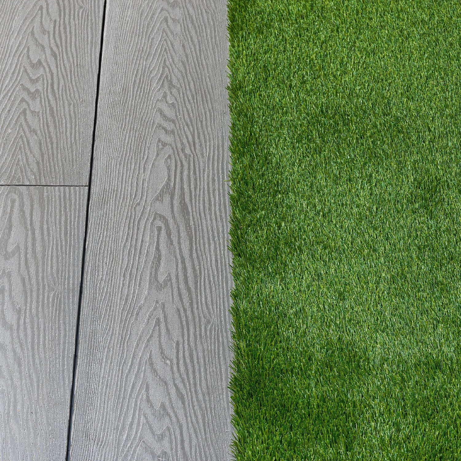 artificial grass composite decking