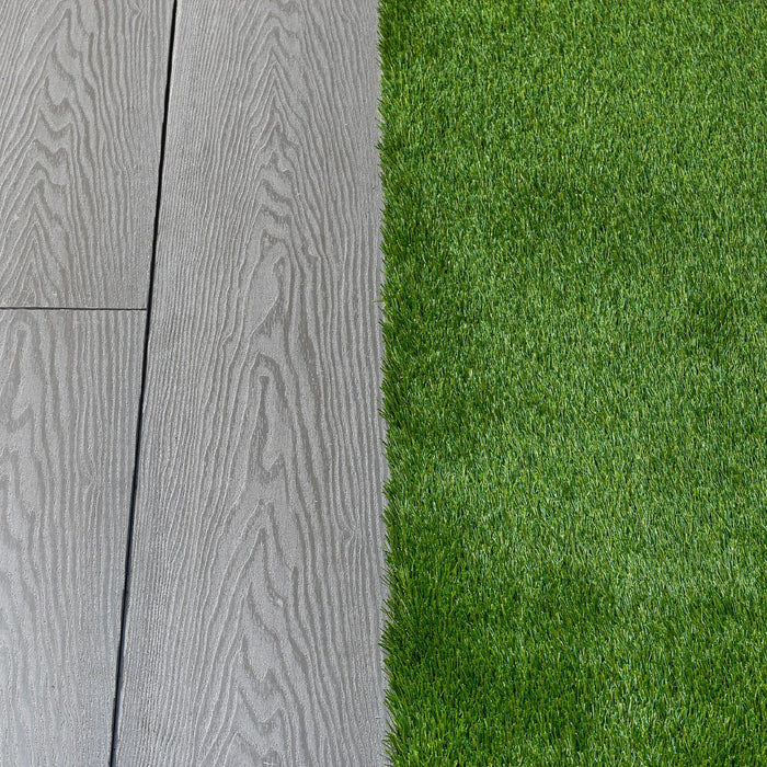 artificial grass composite decking