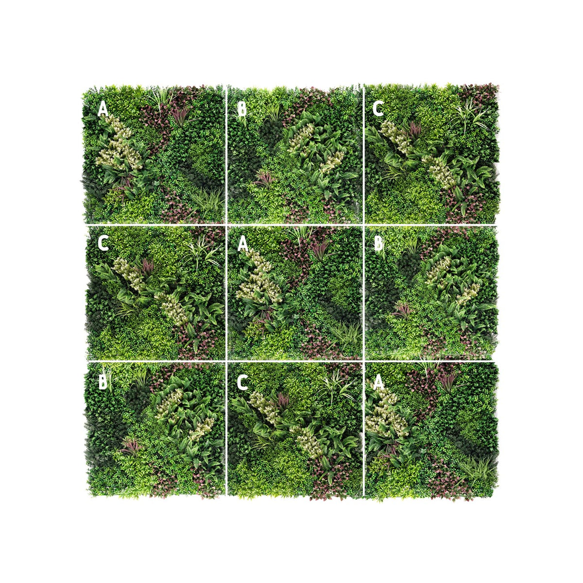 Multiple Panel Tree Multi-panel plant walls — Select Living Group