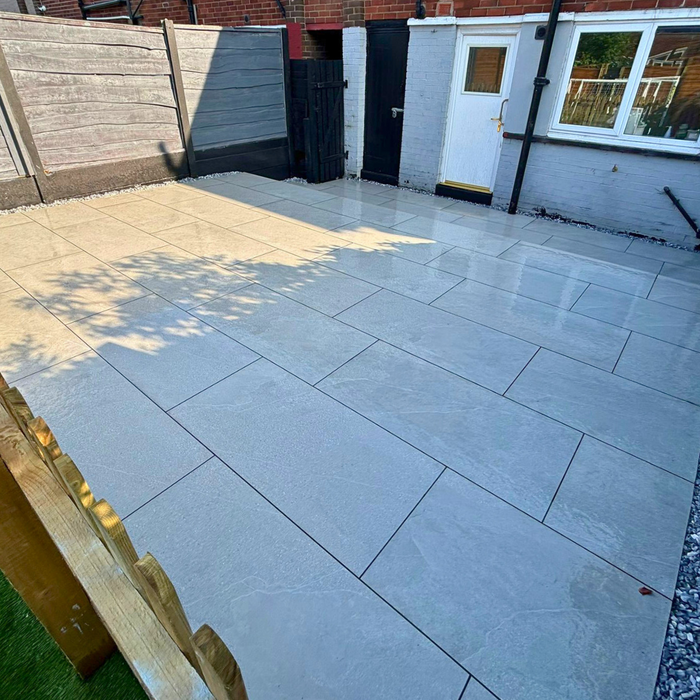 Light Grey Saltoro Porcelain Paving | 600mm x 1200mm