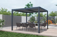 Aluminium garden pergola with roof, metal pergola