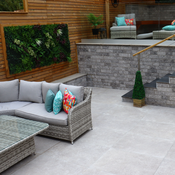 Light Grey Solaro Porcelain Paving | 600mm x 900mm