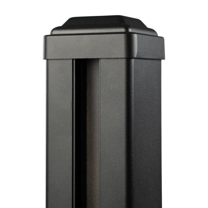 Select Living Group composite fencing accessory aluminium standard straight fence post product shot