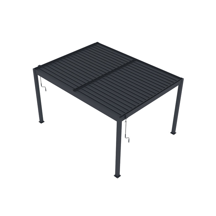 Aluminium Garden Pergola - 4m x 3m - Anthracite