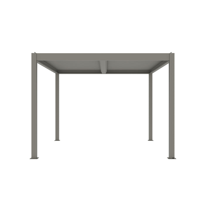 Aluminium Garden Pergola - 3m x 3m - Greige