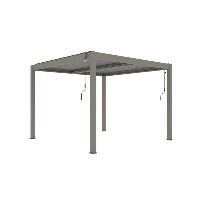 Aluminium Garden Pergola - 3m x 3m - Greige