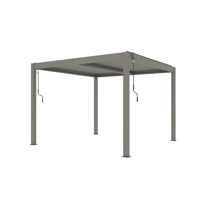 Aluminium Garden Pergola - 3m x 3m - Greige