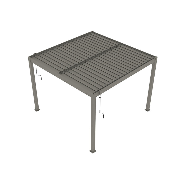 Aluminium Garden Pergola - 3m x 3m - Greige