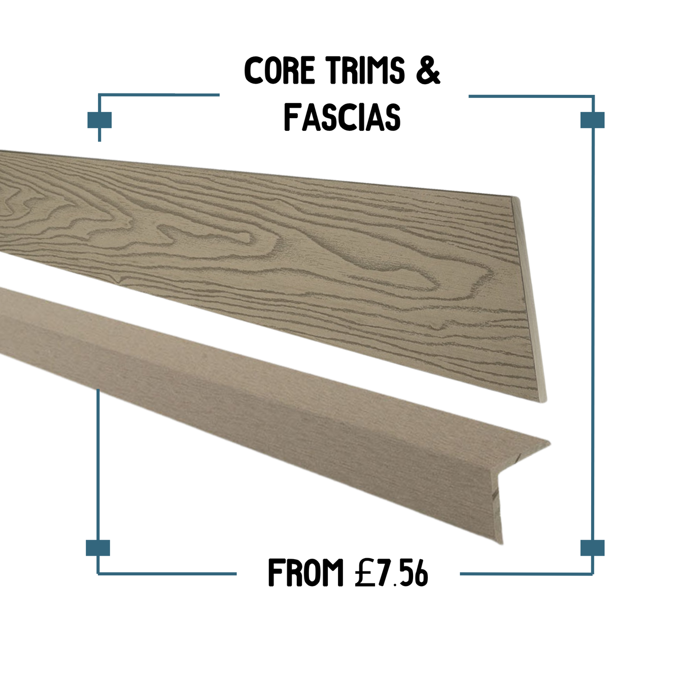 Core Decking Trims & Fascias | 3.6m & 1.8m Lengths