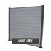 Select Living Group composite fencing full product shot, Light Grey Flat fence panel with Aluminium posts, height 1.8m