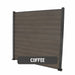 Select Living Group composite fencing full product shot, Coffee Flat fence panel with Aluminium posts, height 1.8m