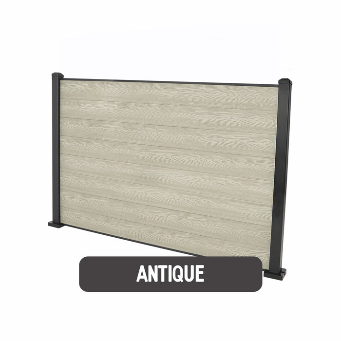 Antique Flat Fence Boards With Aluminium Post