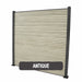 Select Living Group composite fencing full product shot, Antique Slatted fence panel with Aluminium posts, height 1.8m