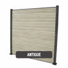 Select Living Group composite fencing full product shot, Antique Slatted fence panel with Aluminium posts, height 1.8m