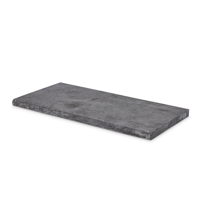 Midnight Grey Egyptian Limestone | Bullnose Step | 450mm x 900mm x 40mm