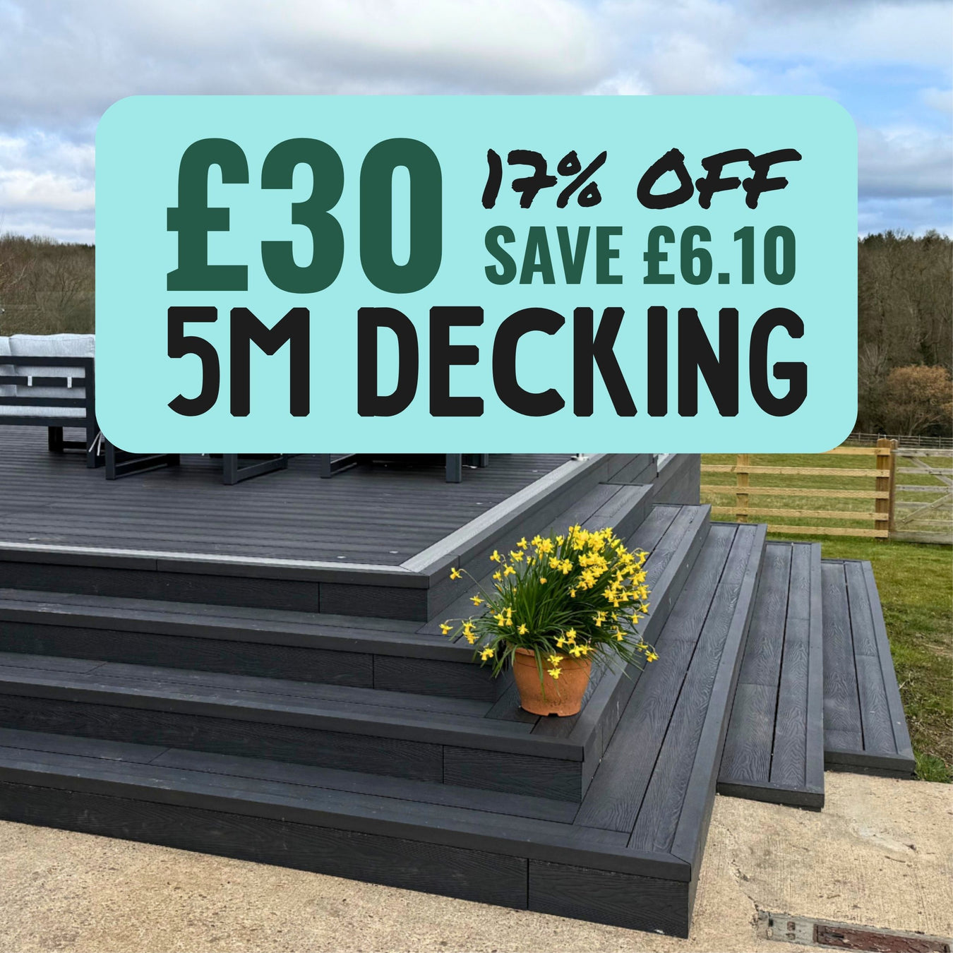 5M Core Composite Decking Boards