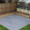 A square garden patio of Paradiso Dark Grey from Select Living Group