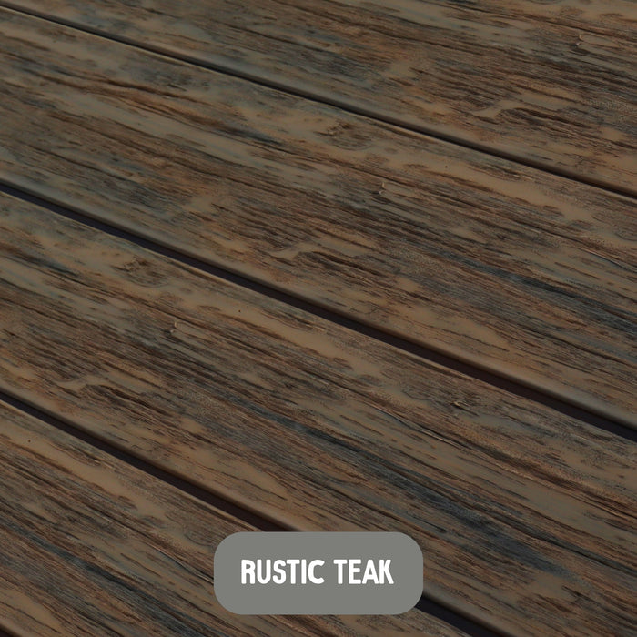 Teak Rustic Decking Boards | 3600mm x 146mm x 25mm