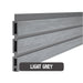Select Living Group composite fencing singular board product shot, Light Grey Slatted board 