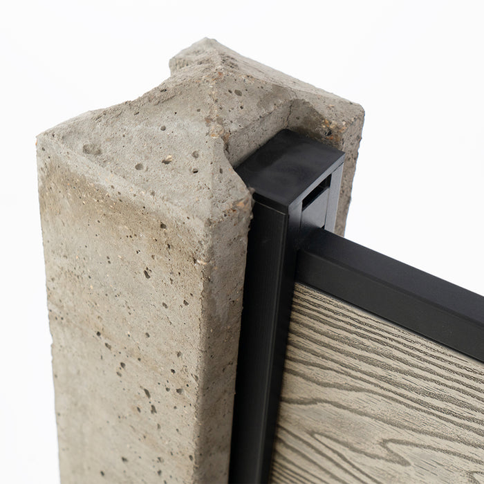 Select Living Group composite fencing accessory concrete post adaptor with cap post product shot