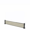 Select Living Group composite fencing full product shot, Antique Flat fence panel with Aluminium posts, height 0.3m