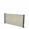 Select Living Group composite fencing full product shot, Antique Flat fence panel with Aluminium posts, height 0.9m