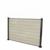 Select Living Group composite fencing full product shot, Antique Flat fence panel with Aluminium posts, height 1.2m