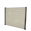 Select Living Group composite fencing full product shot, Antique Flat fence panel with Aluminium posts, height 1.5m