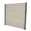 Select Living Group composite fencing full product shot, Antique Flat fence panel with Aluminium posts, height 1.8m