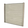 Select Living Group composite fencing full product shot, Antique Flat fence panel with Concrete posts, height 1.8m