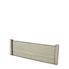 Select Living Group composite fencing full product shot, Antique Slatted fence panel with Concrete posts, height 0.6m