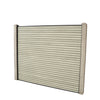 Select Living Group composite fencing full product shot, Antique Slatted fence panel with Concrete posts, height 1.5m