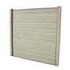 Select Living Group composite fencing full product shot, Antique Slatted fence panel with Concrete posts, height 1.8m
