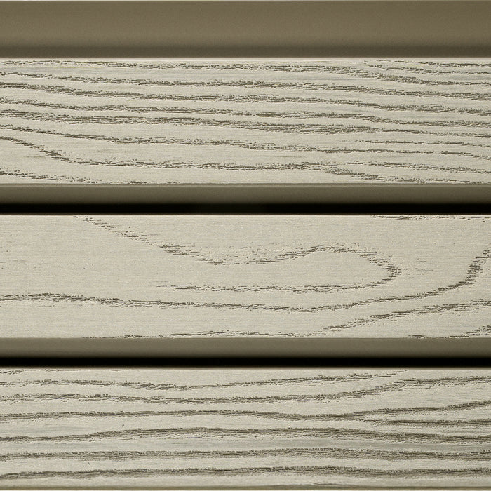 Select Living Group composite fencing texture close up product shot, Antique Slatted fence panel