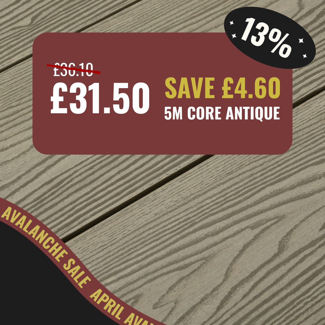 5M Core Composite Decking Boards