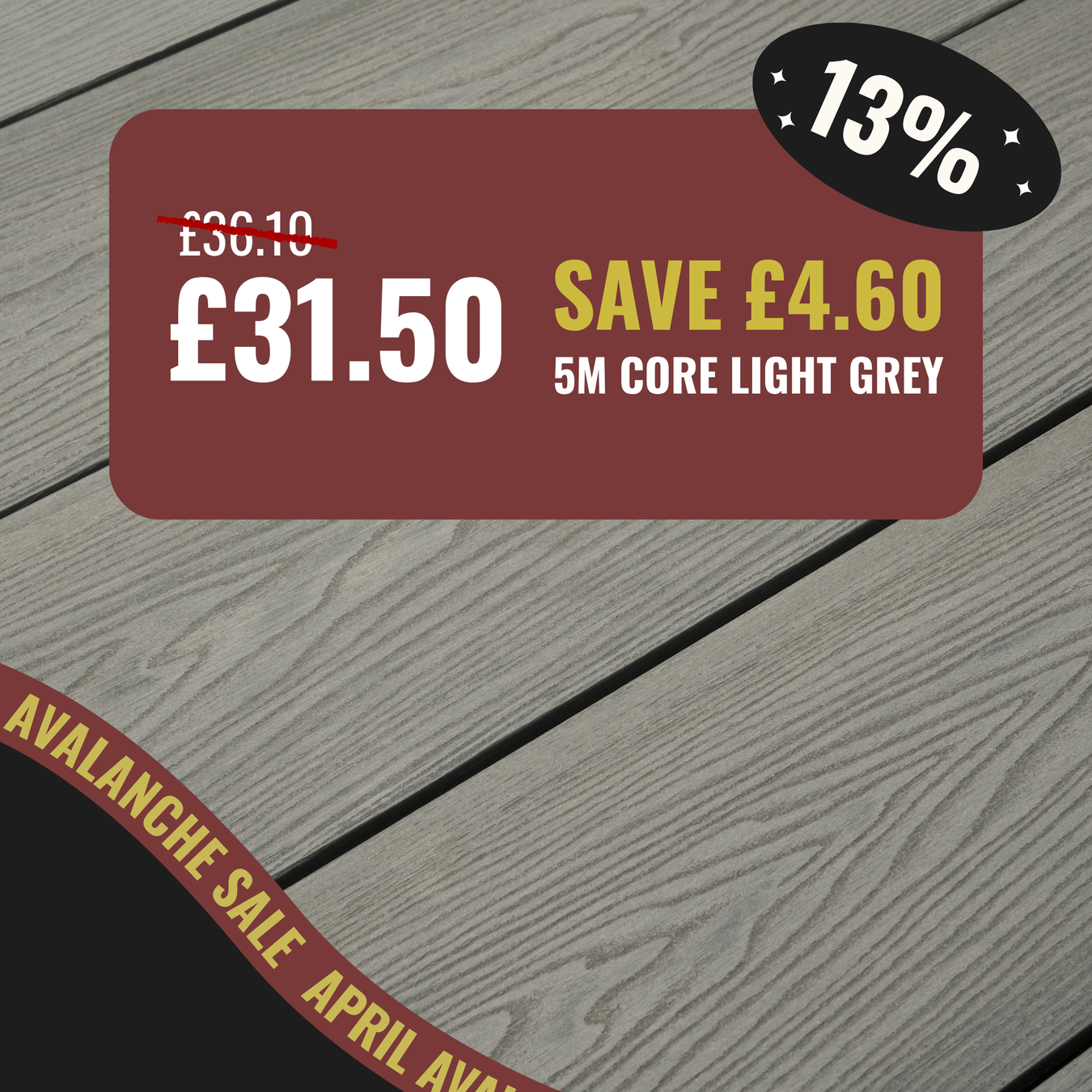 5M Core Composite Decking Boards