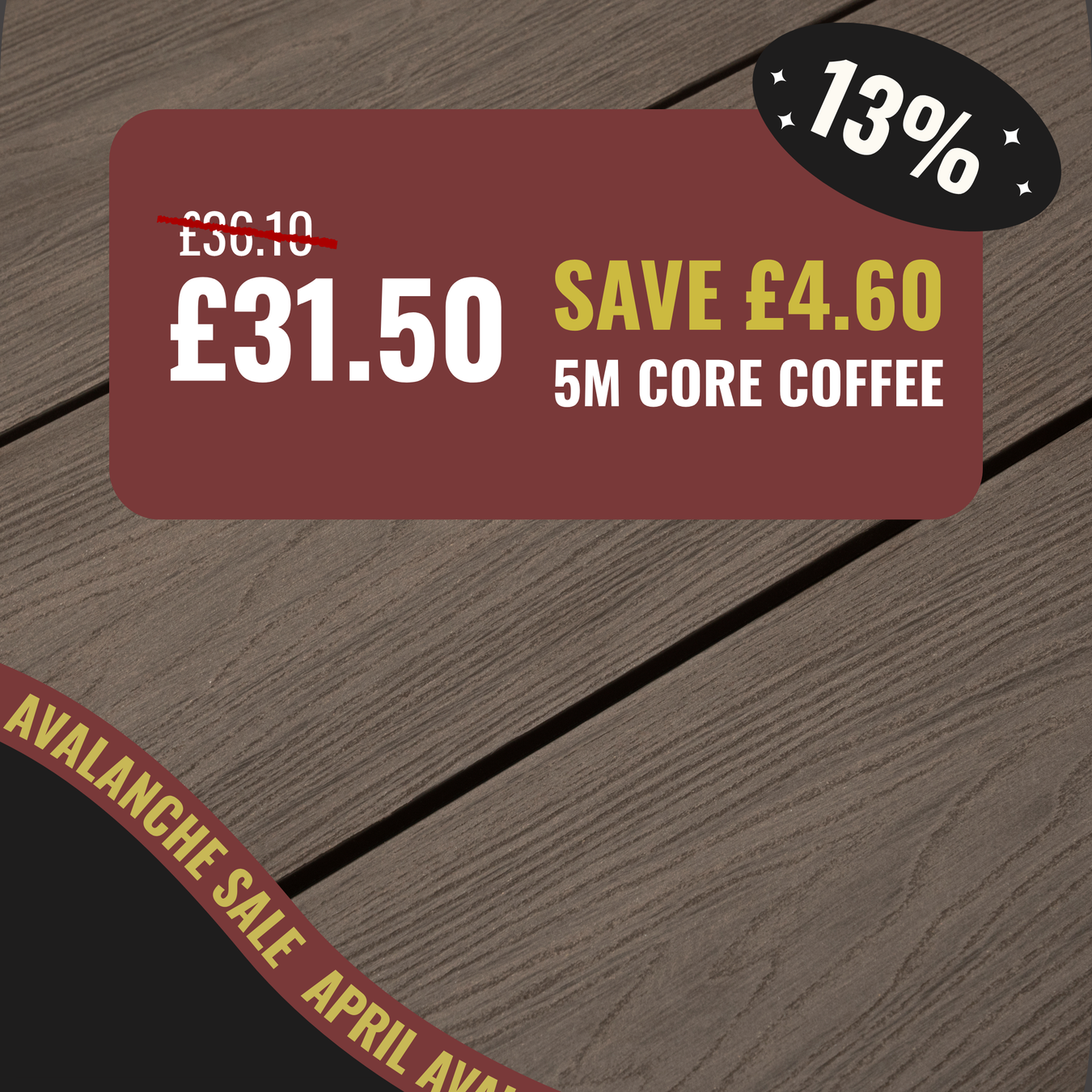 5M Core Composite Decking Boards