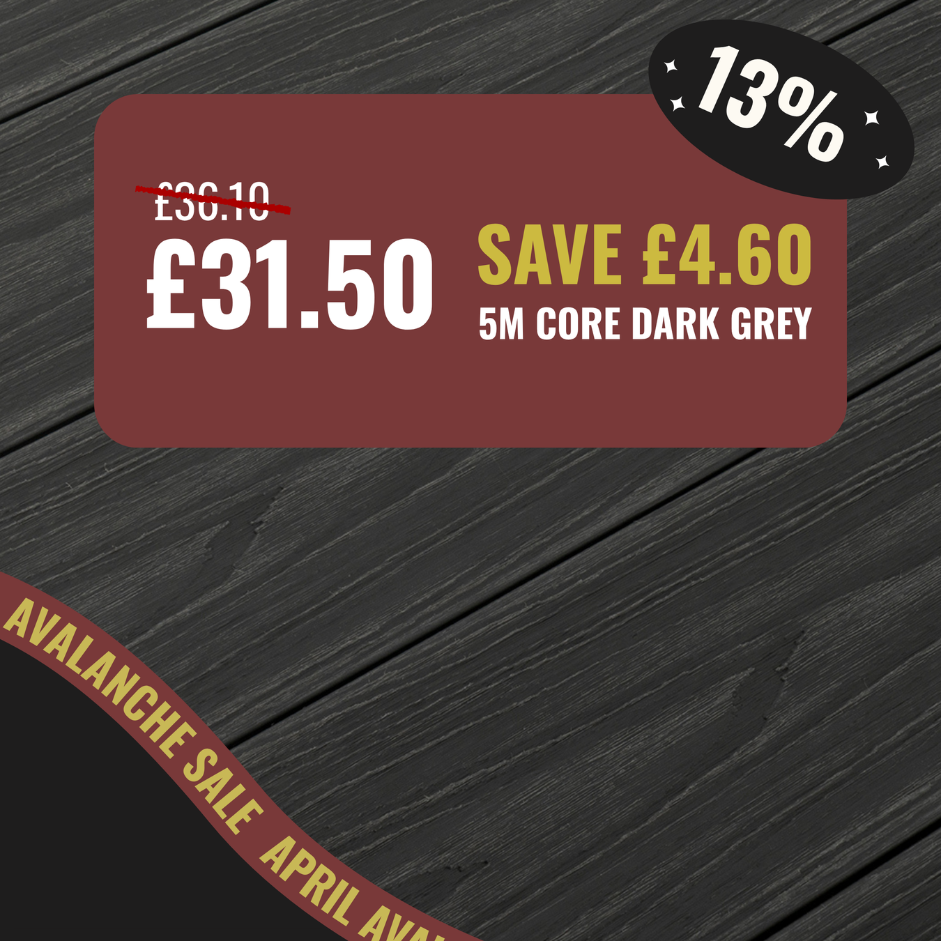 5M Core Composite Decking Boards