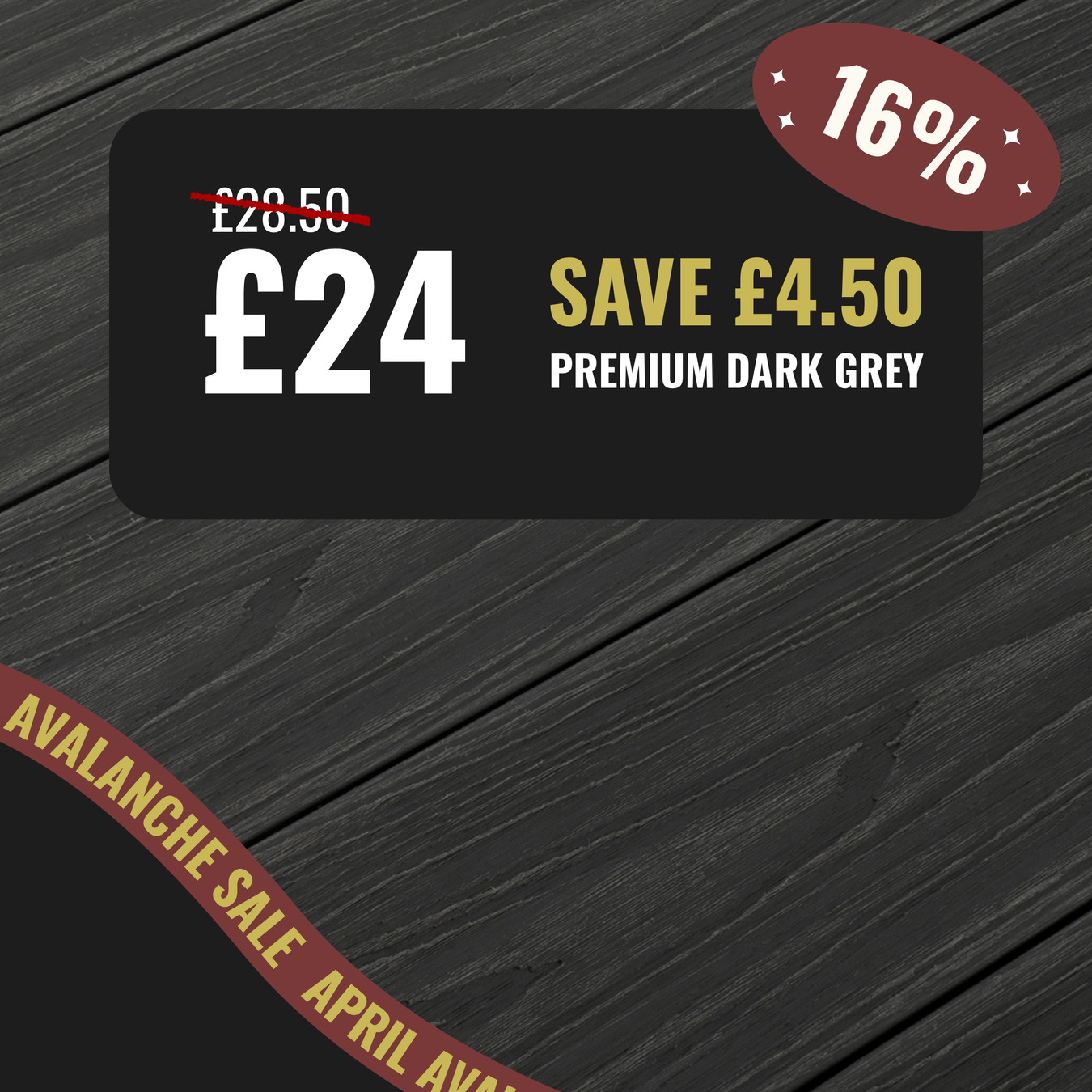 Premium Dark Grey Decking