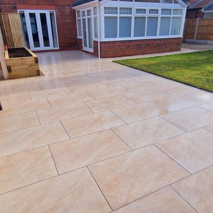 Beige Aravalli Porcelain Paving | 600mm x 900mm